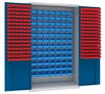 Malow Fém műhelyszekrény dobozokkal, 199 x 120 x 50 cm, szürke/sötét. kék