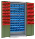 Malow Fém műhelyszekrény dobozokkal, 199 x 100 x 50 cm, szürke/zöld