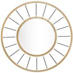 Mauro Ferretti Dekoratív tükör Mauro Ferretti Glam Dark, Ø81X6, 5cm, Tükör Ø 41, 5 cm, Arany/fekete