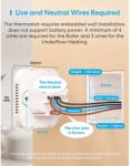 Meross Termostat inteligent pentru centrala termică pe gaz și încălzire în pardoseală Meross Smart WiFi Thermostat MTS215B, Matter (MTS215BMA)