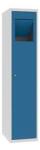 Malow Ferdinand hegesztett gyűjtőszekrény, 1 rész, hengerzárral, szürke/kék
