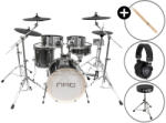 NRG EDK-1000 Pro Kit Set Grey elektromos dobszett + Fejhallgató, dobszék, dobverő
