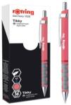 rOtring Golyóstoll, 0, 8 mm, nyomógombos, tearózsa tolltest, ROTRING "Tikky", kék (corR2189091)