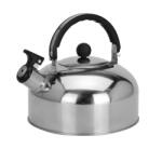 Redcliffs Teáskanna síppal Redcliffs-Outdoors, rozsdamentes acél/polipropilén, 19.3x14 cm, 2 L, Ezüst/Fekete (KO-YL9040420)