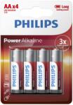 Philips LR6P4B/10 Power Alkaline AA elem, 4 db (LR6P4B/10)