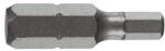  STANDARD bit 1/4' ' DIN/ISO 1173 C 6.3 alak - hatszögletű profil furattal, MÉRET HEX BO 2.5, L 25