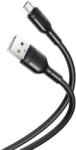 XO Cablu pentru incarcare si transfer de date XO NB212, USB/Micro-USB, 2.4A, 1 m, Negru