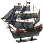 Lean Toys Gyűjtőmodell dekoratív vitorláshajó fekete gyöngy 49x43cm (5905991049432)