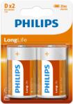 Philips LongLife D Elem, 2 db (R20L2B/10)