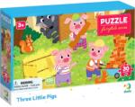 dodo Puzzle pentru copii DoDo din 30 piese - Cei trei purceluși (300695) Puzzle