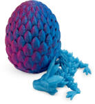 3D Morph Lab Print 3D de la 3D Morph Lab - Ou cu pui de dragon , scale, albastru-roșu (3DML1000388)