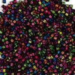 Playbox PlayBox: Fekete-neon betűs gyöngy szett 300db-os (2471279) - jatekshop