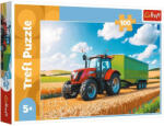 Trefl Mezőgazdasági gépek: Pótkocsis traktor 100db-os puzzle - Trefl (16494)