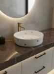 Coloana Lavoar Terrazzo Alb pe blat A524-DC01 (5902025052543)