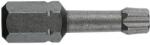  TORSION bit 1/4' ' DIN/ISO 1173 C 6.3 alak - TORX profil, DIM TX 10, L 25