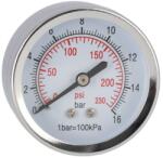 Airpress Барометър 1/4" 0-16 bar задна връзка (4345219)