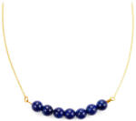  Arannyal Bevont Ezüst Nyaklánc Lapisz Lazulival, NRI0255