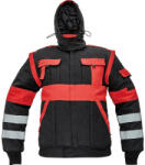 CERVA Max Winter Reflex Télikabát - 50, Fekete/Piros