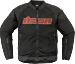 ICON Overlord3 Mesh motoros kabát | Black-red
