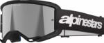  Alpinestars cross szemüveg Vision 3 Wordmark | Fekete - tükrös ezüst lencsével