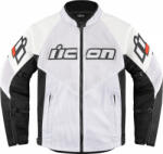 ICON motoros kabát MESH AF LEATHER JACKET - FEHÉR