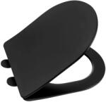 SAPHO Paco - WC-ülőke, SoftClose, Slim, fekete PCS1012B (PCS1012B)