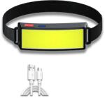  URZ0905A Fejlámpa, 10W COB LED, beépített 1000mAh akkumulátor