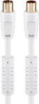 Goobay 67279 koax kábel 5 M Koaxális Fehér (67279)