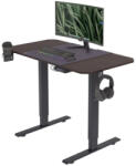 JAN NOWAK EGON 1100 állítható magasságú asztal, elektromos íróasztal 1100x720x600, dió-antracit