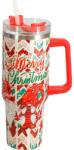 4home Cană termică de Crăciun Merry Christmas 1, 2 l, roșie, roșu