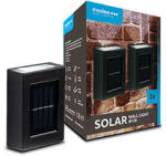 Modee Napelemes oldalfali lámpa, extra hideg fehér, fekete (2 db) (ML-WS126)