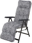 Patio Lena Plus Összecsukható Kerti Szék Lábtartóval - Szürke Levelek