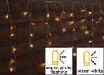 TRACON Tracon CHRIOSW5WW Karácsonyi sziporkázó jégcsapfényfüggöny, kültéri/beltéri 230VAC, 5+5M, 125LED, 3, 6W, meleg fehér ( 2600-2700K ) színhőmérséklettel, IP44 ( CHRIOSW5WW ) (CHRIOSW5WW)