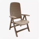 Flair Prelude műanyag kerti szék mokka - Flair (83101)