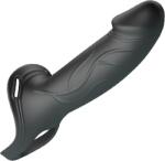 Pretty Love Мъжки пенис колан от Медицински силикон "landon black" 17 см