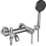 Rea Foster, kádcsaptelep kézi zuhanyszettel, szálcsiszolt acél, REA-B6326 (REA-B6326)