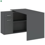 INTERMEBLE NASH Íróasztal Antracit Színben. 120 cm