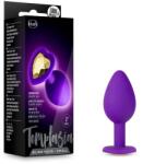 Temptasia szilikon plug arany szívecskés kővel S méret