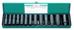 Hans Tools 1/2" gépi hosszú dugókulcsfej készlet 13r. 10-30x80mm CrMo 84613M (060103-0153) - hegessz