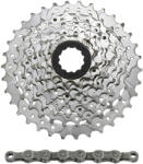 SUNRACE Lemezjátszó szalaggal Sunrace M96 11-34 Shimano Nickel 2XS szürke