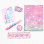 Clairefontaine Claires vonalzó toll füzet 6-os szett Részes szivárványos unikornis A5 (C01)