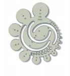 KOH-I-NOOR Z-32 kerekes sablon, körsablon, műanyag (8593540110282)