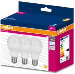 OSRAM 3PAK LED izzó E27 A60 19W = 150W 2452lm 6500K hideg 200° OSRAM ÉRTÉK (4058075634459)