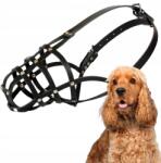 Dingo Szájkosár kutyáknak, Dingo Szegecselt Bőr 4-ES (fang kerülete 27cm) Spániel (15124)