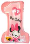 Anagram Fólia lufi, 36"/91cm, Minnie , 1. születésnapra, pasztel