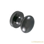 Gomboss/Perfekto GOMB - LIGHT fényes fekete kerek rozettán fix v. forgó (50-601256-80)