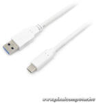 Equip Átalakító Kábel - 128364 (USB-C 3.2 Gen1 to USB-A, apa/apa, fehér, 2m) (128364) - pixelcomputer