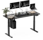 StableDesk Birou reglabil electric StableDesk Pro, 2 motoare, Ridica 125 kg, Organizator cabluri, Touchscreen, Aplicatie Smart Telefon, Ergonomic, 3 Functii de M (SD-101-NE-R-NE-138x67)
