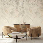 Komar Bézs levélmintás vlies fotótapéta