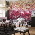 Komar Virágfal mintás vlies fotótapéta